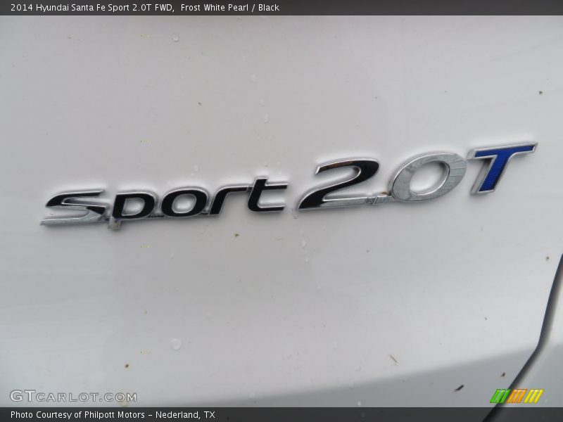 Frost White Pearl / Black 2014 Hyundai Santa Fe Sport 2.0T FWD