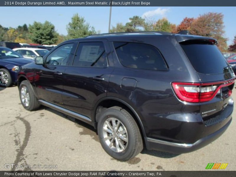 Maximum Steel Metallic / Black/Light Frost Beige 2014 Dodge Durango Limited AWD