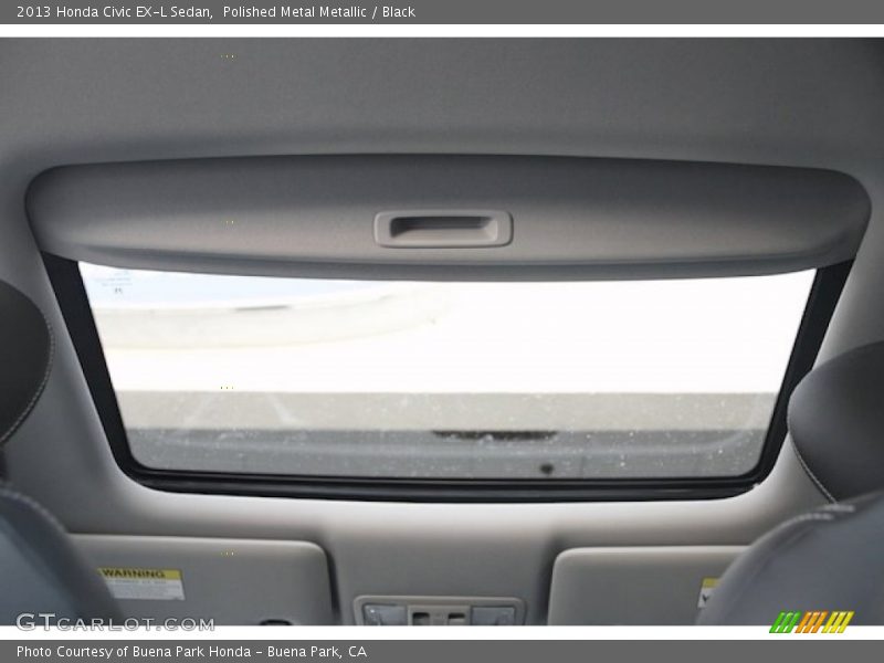Polished Metal Metallic / Black 2013 Honda Civic EX-L Sedan
