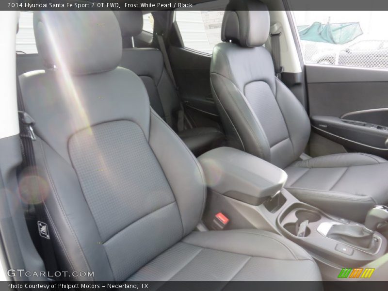Frost White Pearl / Black 2014 Hyundai Santa Fe Sport 2.0T FWD