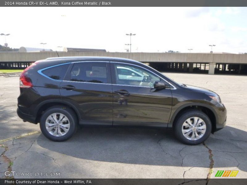 Kona Coffee Metallic / Black 2014 Honda CR-V EX-L AWD