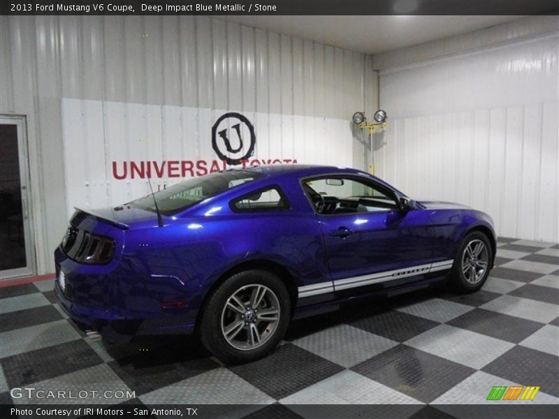 Deep Impact Blue Metallic / Stone 2013 Ford Mustang V6 Coupe