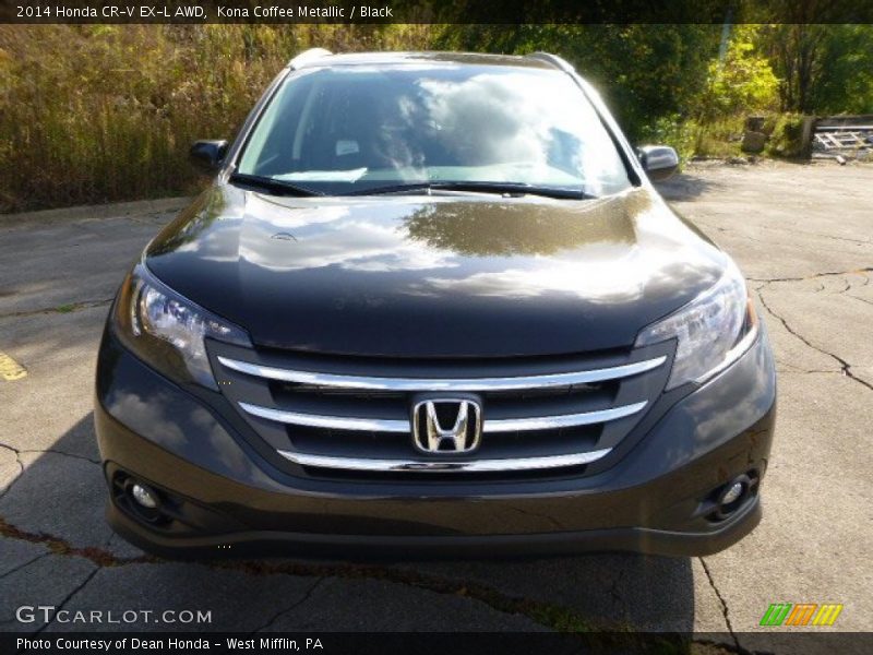 Kona Coffee Metallic / Black 2014 Honda CR-V EX-L AWD