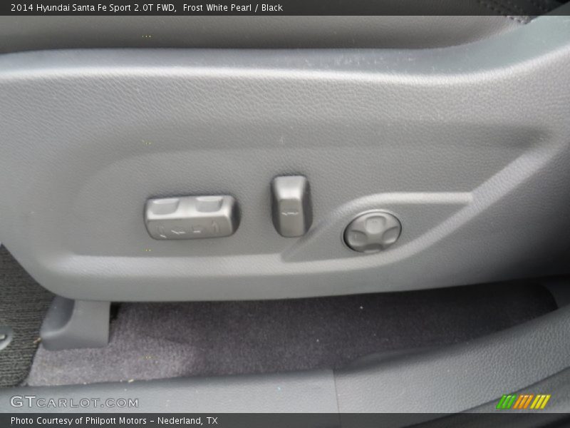 Frost White Pearl / Black 2014 Hyundai Santa Fe Sport 2.0T FWD