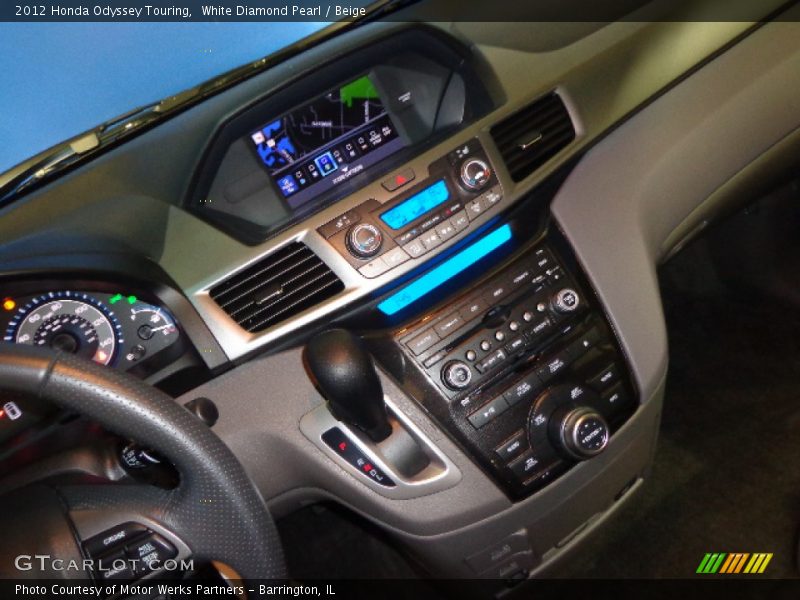 White Diamond Pearl / Beige 2012 Honda Odyssey Touring