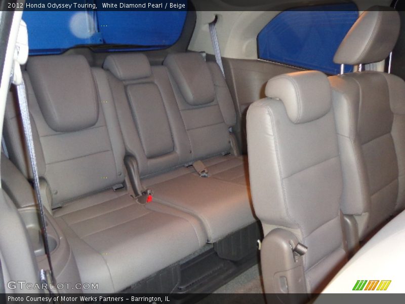 White Diamond Pearl / Beige 2012 Honda Odyssey Touring