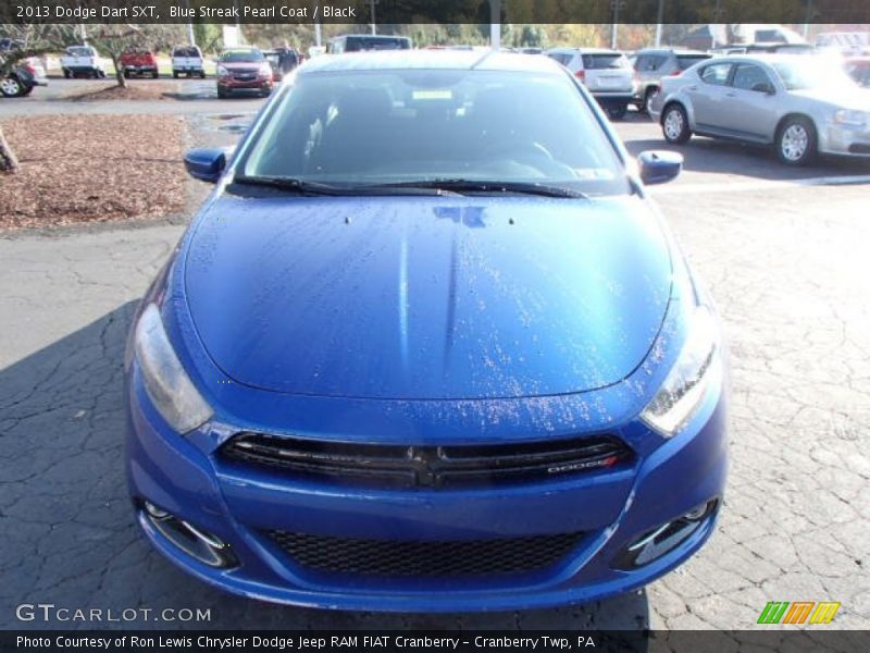 Blue Streak Pearl Coat / Black 2013 Dodge Dart SXT