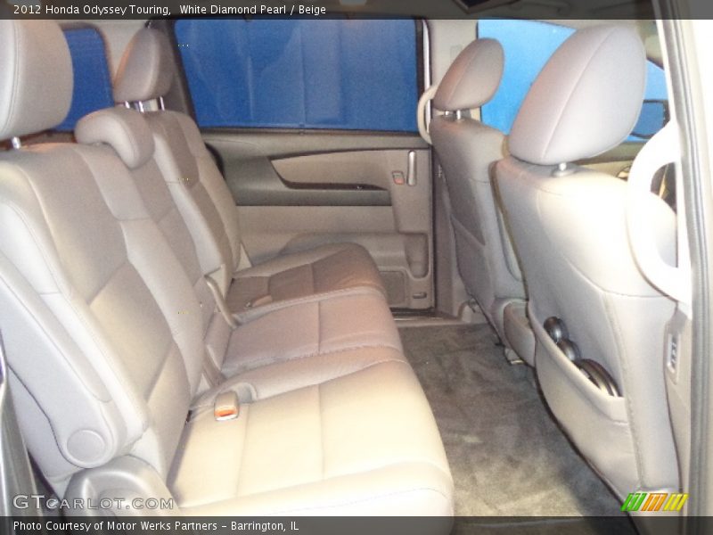 White Diamond Pearl / Beige 2012 Honda Odyssey Touring