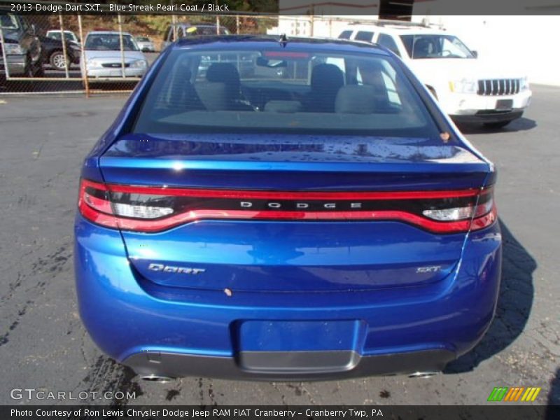 Blue Streak Pearl Coat / Black 2013 Dodge Dart SXT