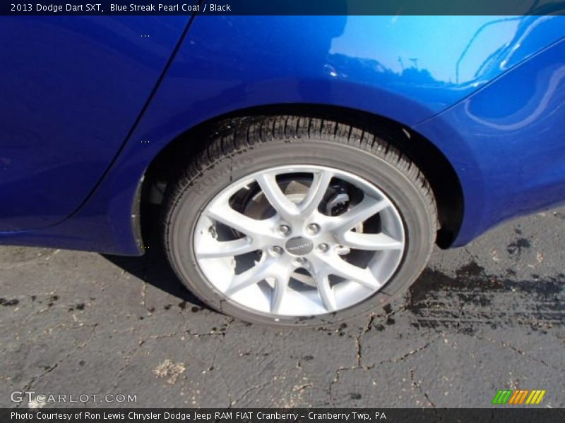 Blue Streak Pearl Coat / Black 2013 Dodge Dart SXT