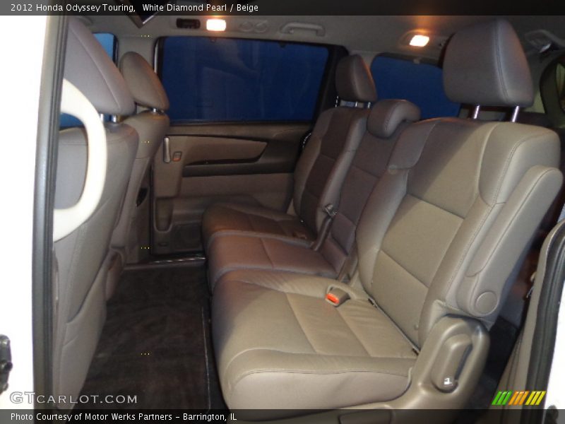 White Diamond Pearl / Beige 2012 Honda Odyssey Touring
