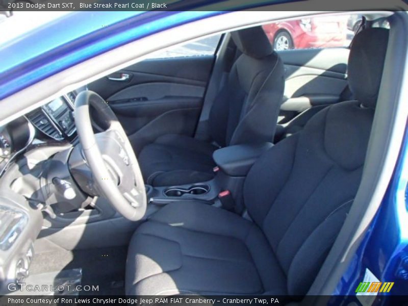 Blue Streak Pearl Coat / Black 2013 Dodge Dart SXT