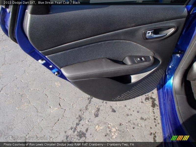 Blue Streak Pearl Coat / Black 2013 Dodge Dart SXT