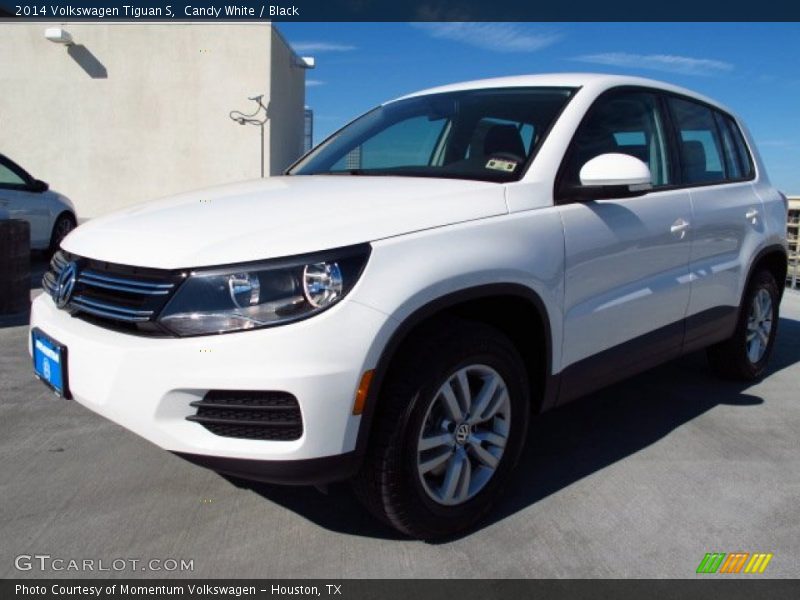 Candy White / Black 2014 Volkswagen Tiguan S