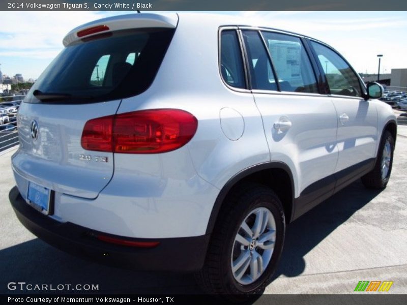 Candy White / Black 2014 Volkswagen Tiguan S