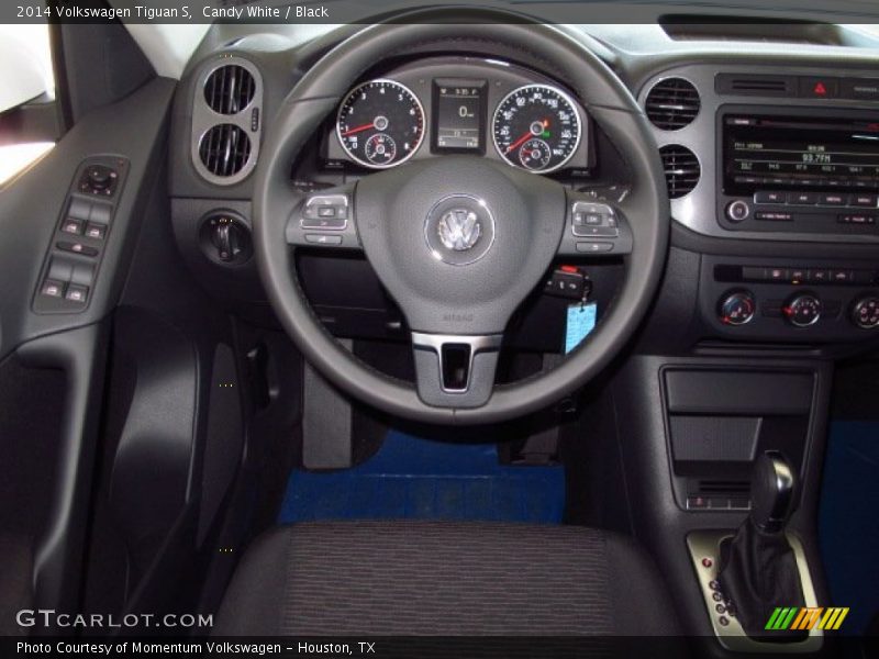 Candy White / Black 2014 Volkswagen Tiguan S