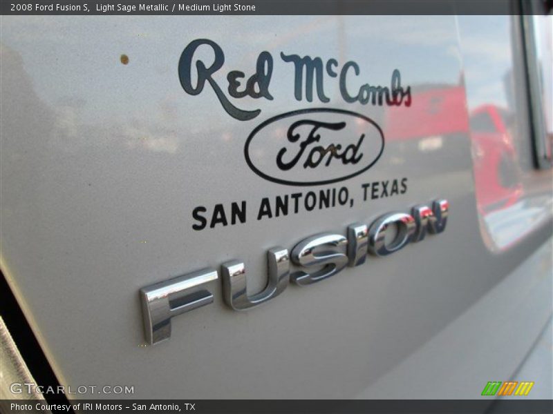 Light Sage Metallic / Medium Light Stone 2008 Ford Fusion S
