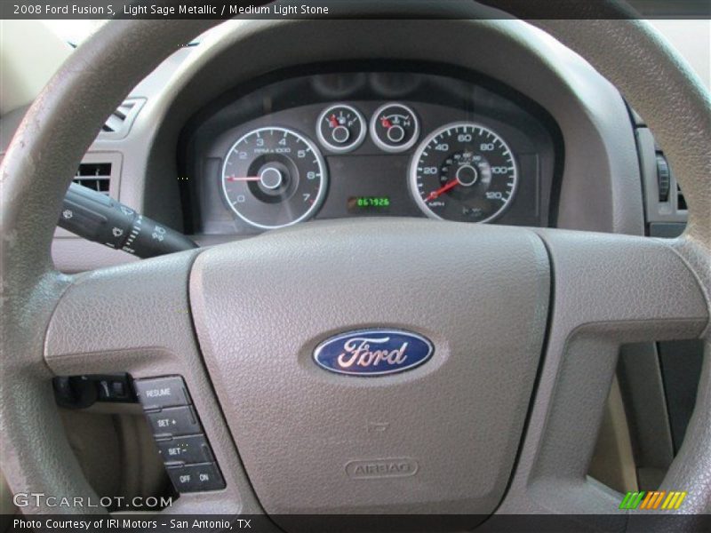 Light Sage Metallic / Medium Light Stone 2008 Ford Fusion S