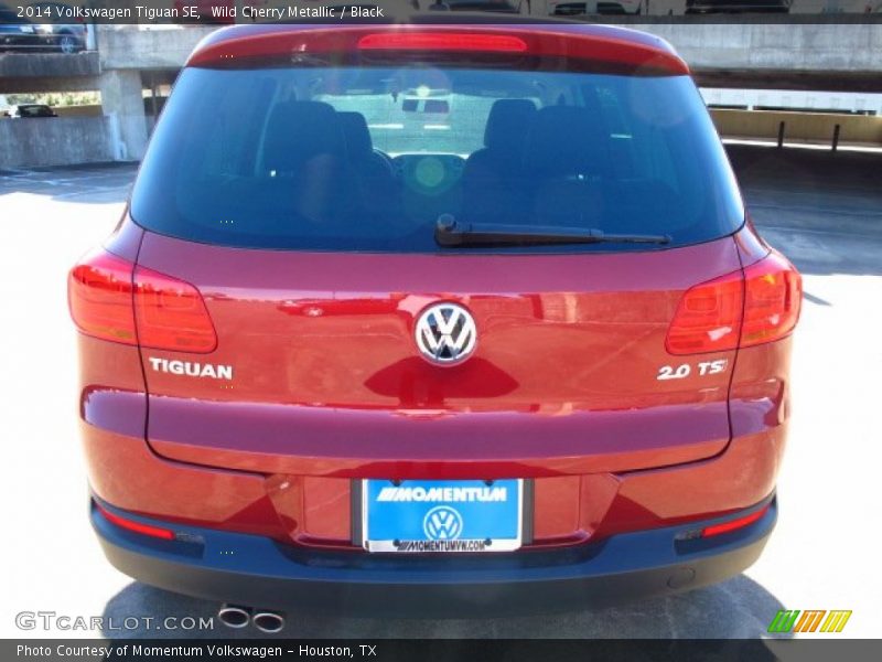 Wild Cherry Metallic / Black 2014 Volkswagen Tiguan SE