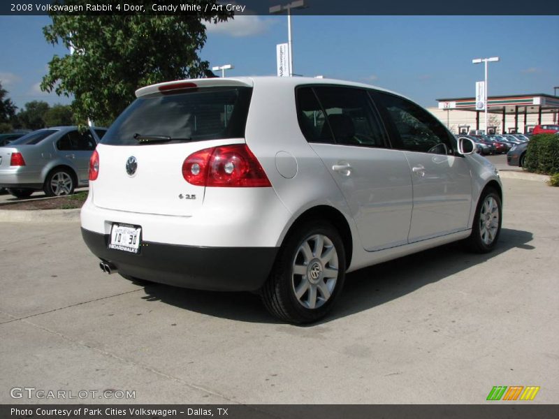 Candy White / Art Grey 2008 Volkswagen Rabbit 4 Door