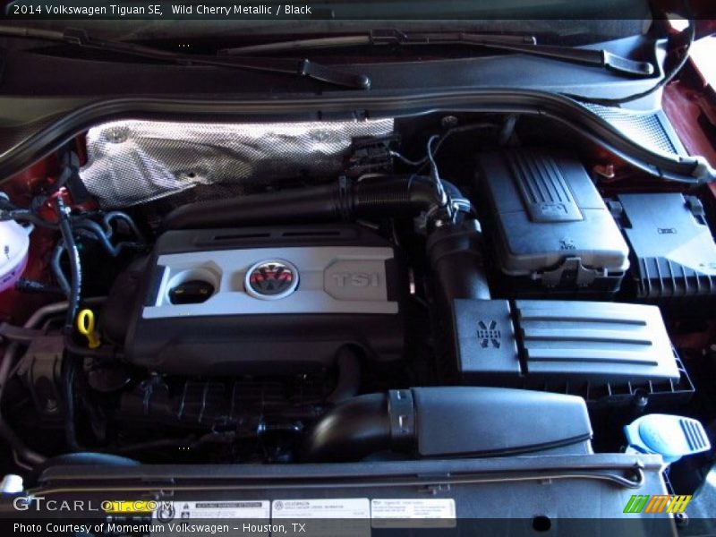 Wild Cherry Metallic / Black 2014 Volkswagen Tiguan SE