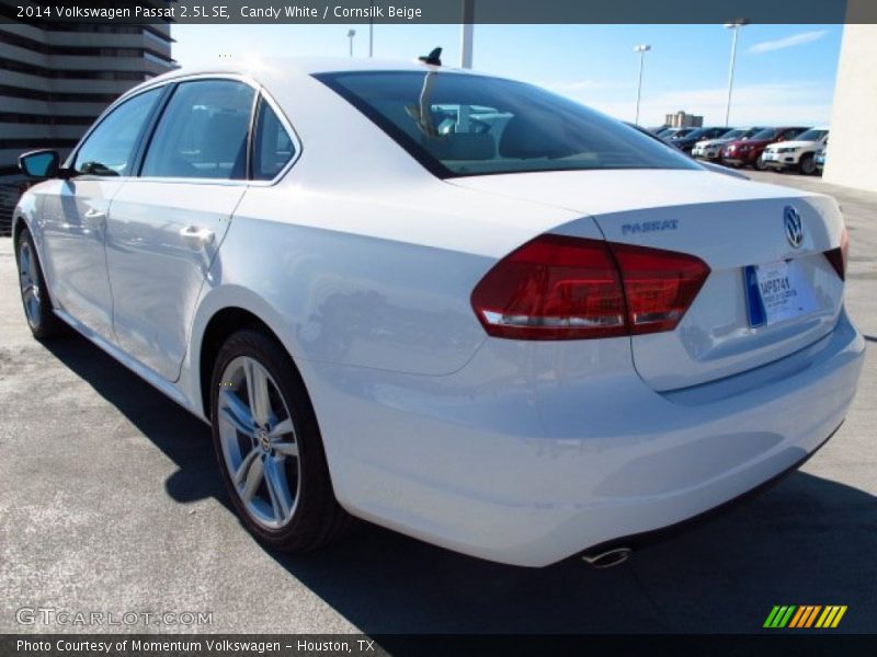 Candy White / Cornsilk Beige 2014 Volkswagen Passat 2.5L SE
