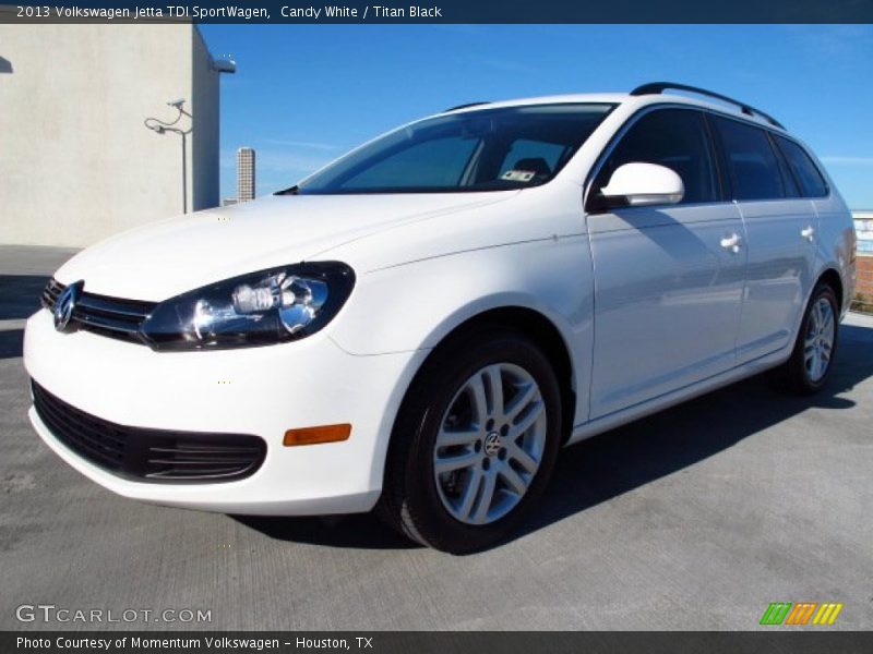 Candy White / Titan Black 2013 Volkswagen Jetta TDI SportWagen