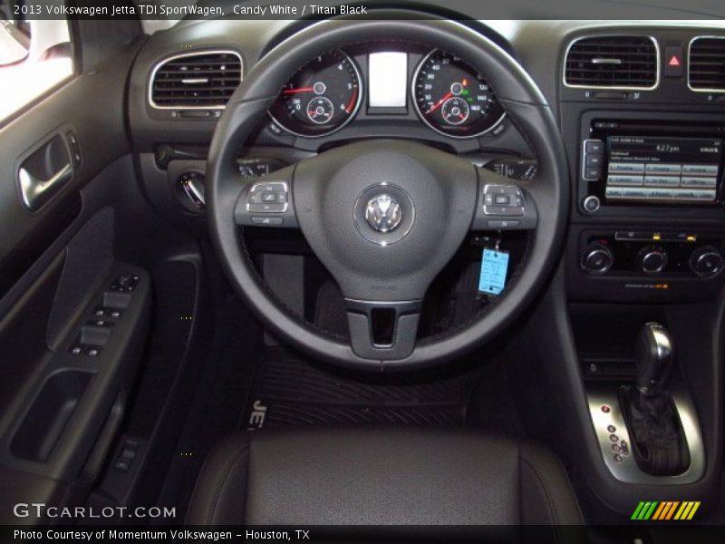 Candy White / Titan Black 2013 Volkswagen Jetta TDI SportWagen