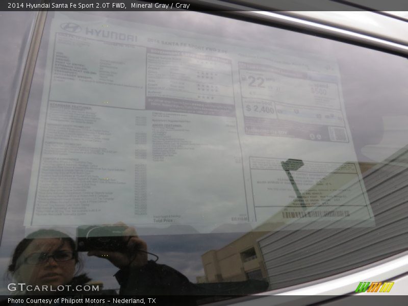 Mineral Gray / Gray 2014 Hyundai Santa Fe Sport 2.0T FWD