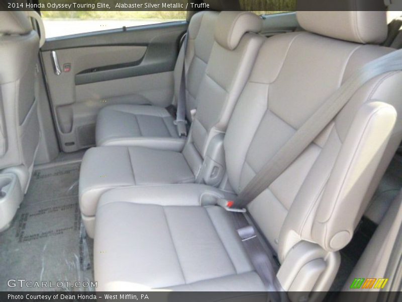 Alabaster Silver Metallic / Truffle 2014 Honda Odyssey Touring Elite