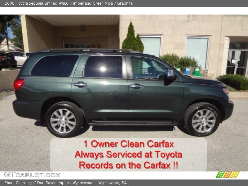 Timberland Green Mica / Graphite 2008 Toyota Sequoia Limited 4WD