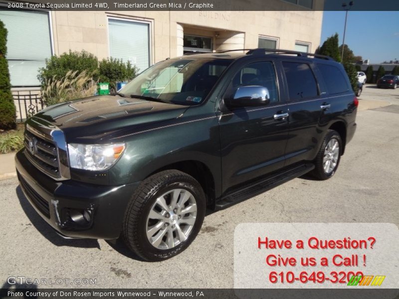 Timberland Green Mica / Graphite 2008 Toyota Sequoia Limited 4WD