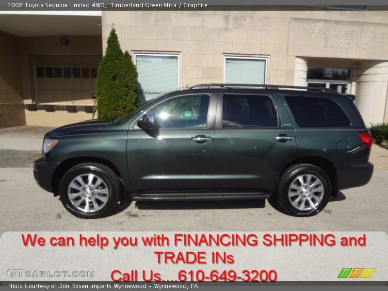 Timberland Green Mica / Graphite 2008 Toyota Sequoia Limited 4WD