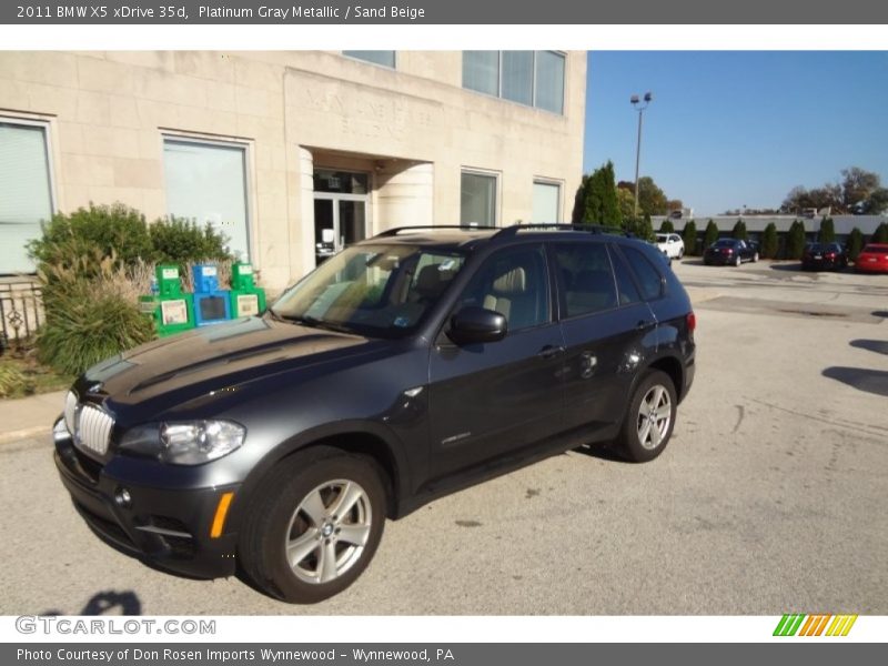 Platinum Gray Metallic / Sand Beige 2011 BMW X5 xDrive 35d