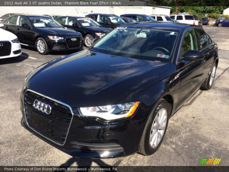 Phantom Black Pearl Effect / Black 2012 Audi A6 3.0T quattro Sedan