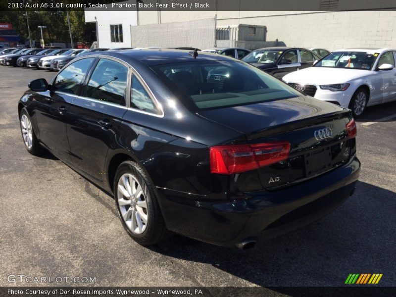 Phantom Black Pearl Effect / Black 2012 Audi A6 3.0T quattro Sedan