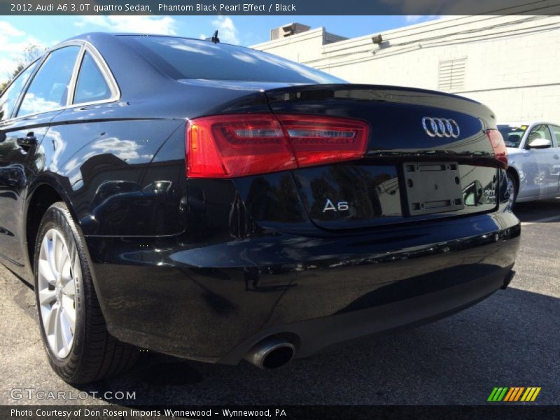 Phantom Black Pearl Effect / Black 2012 Audi A6 3.0T quattro Sedan