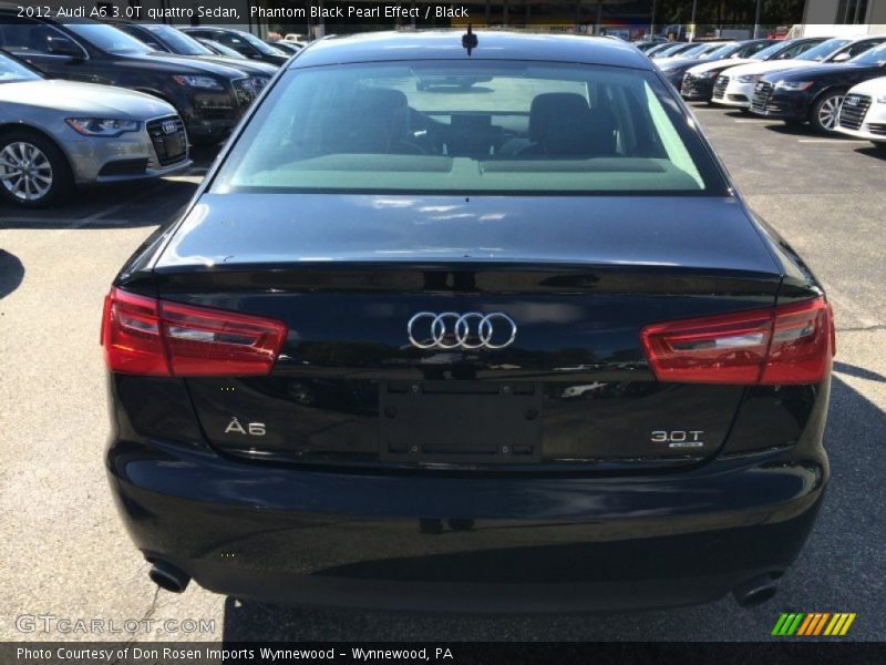 Phantom Black Pearl Effect / Black 2012 Audi A6 3.0T quattro Sedan