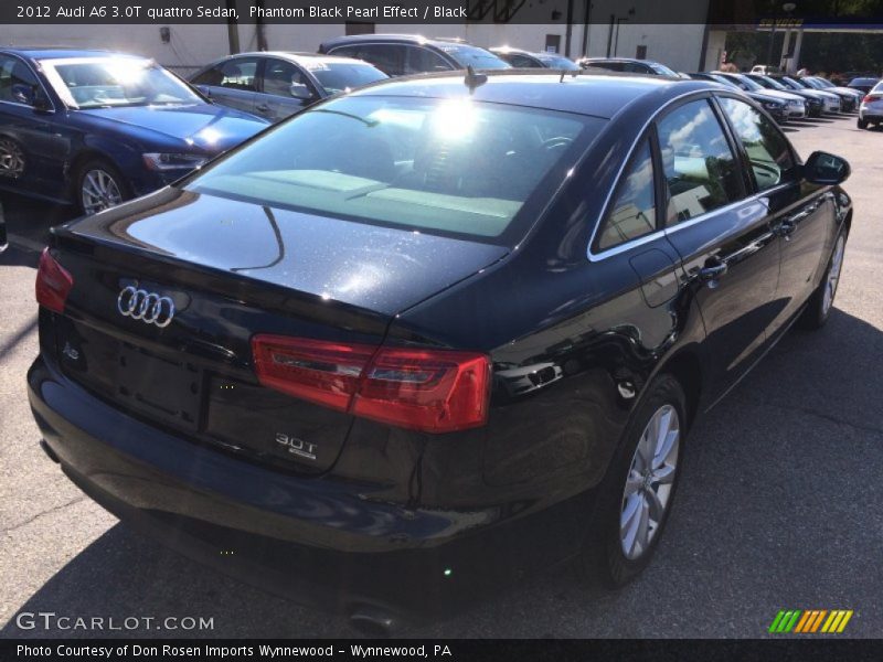 Phantom Black Pearl Effect / Black 2012 Audi A6 3.0T quattro Sedan