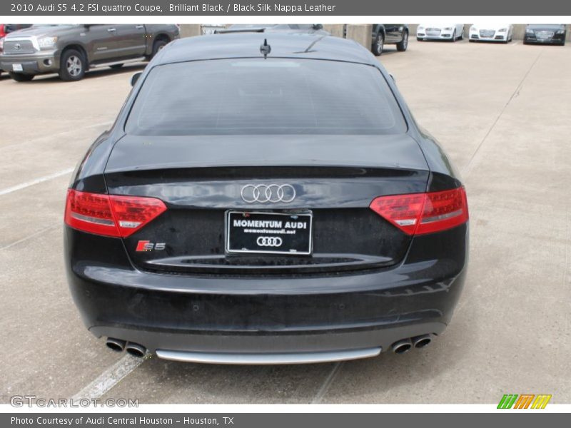 Brilliant Black / Black Silk Nappa Leather 2010 Audi S5 4.2 FSI quattro Coupe