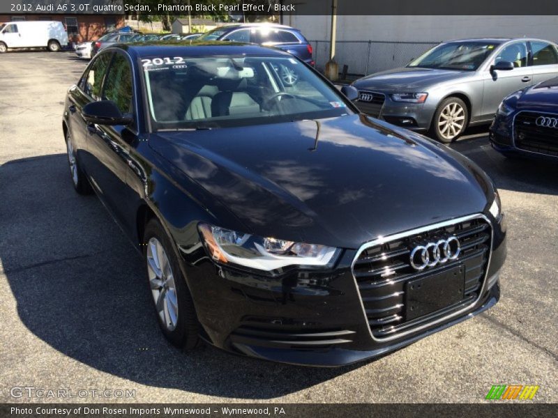 Phantom Black Pearl Effect / Black 2012 Audi A6 3.0T quattro Sedan