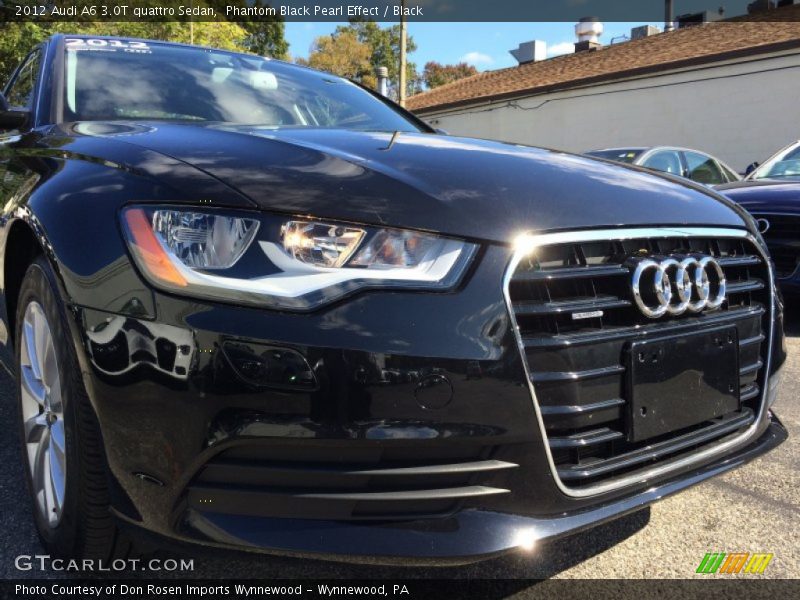 Phantom Black Pearl Effect / Black 2012 Audi A6 3.0T quattro Sedan