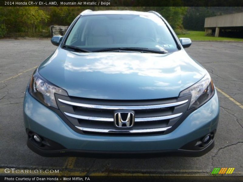 Mountain Air Metallic / Beige 2014 Honda CR-V EX-L AWD