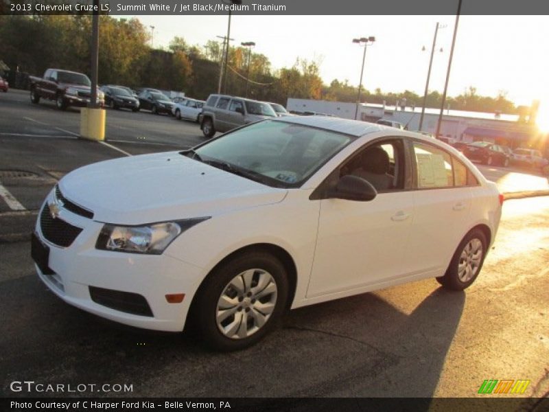 Summit White / Jet Black/Medium Titanium 2013 Chevrolet Cruze LS