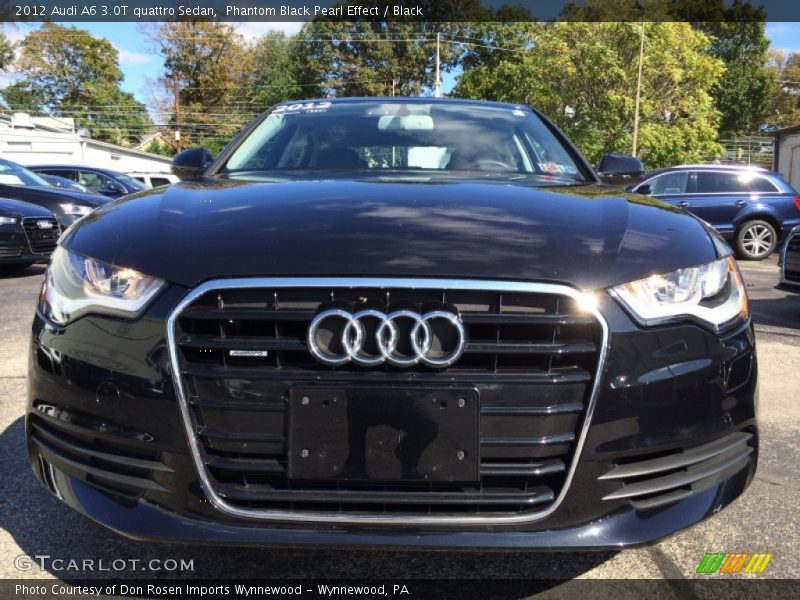 Phantom Black Pearl Effect / Black 2012 Audi A6 3.0T quattro Sedan