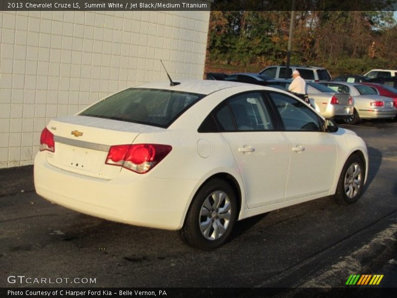 Summit White / Jet Black/Medium Titanium 2013 Chevrolet Cruze LS
