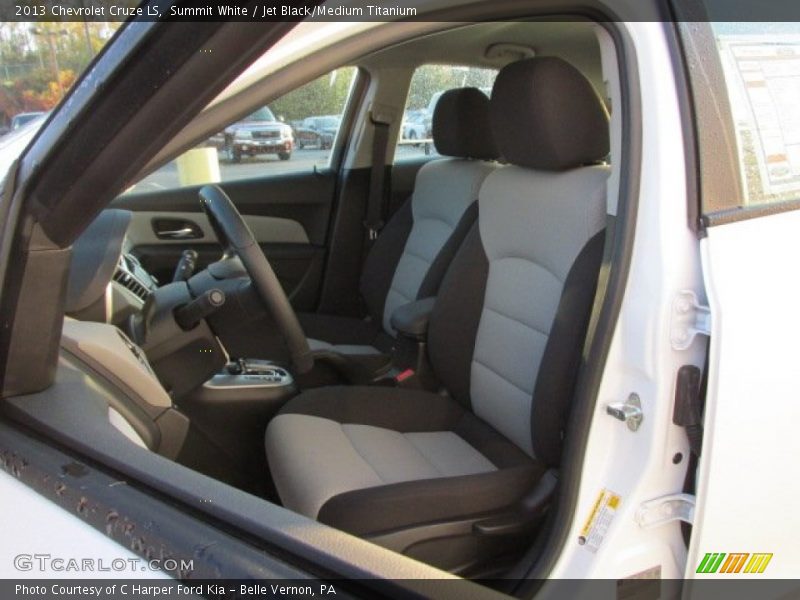 Summit White / Jet Black/Medium Titanium 2013 Chevrolet Cruze LS
