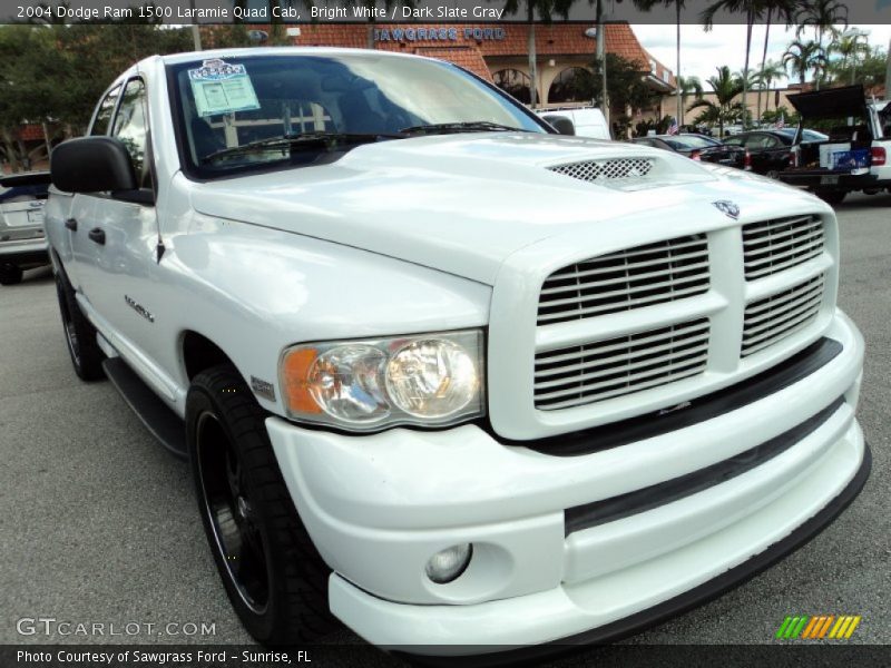 Bright White / Dark Slate Gray 2004 Dodge Ram 1500 Laramie Quad Cab