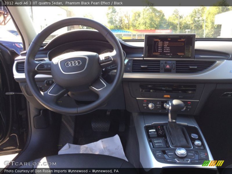 Phantom Black Pearl Effect / Black 2012 Audi A6 3.0T quattro Sedan