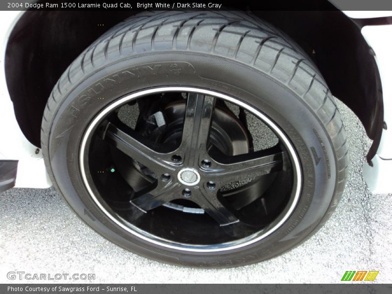 Bright White / Dark Slate Gray 2004 Dodge Ram 1500 Laramie Quad Cab